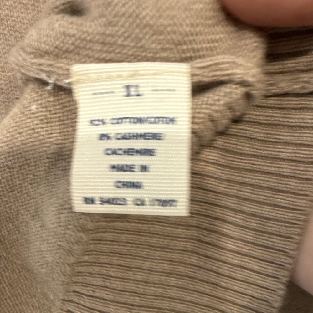 Old Navy Men's Sz XL Brown Knit Crewneck Sweater Cotton/Cashmere Classic Preppy - Picture 3 of 8